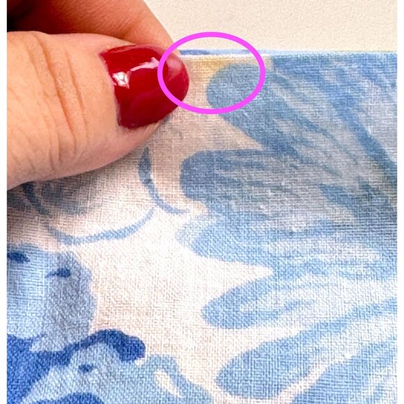 Vintage 70s single pillowcase, blue white green flower power, Sears Canada - Picture 6 of 9